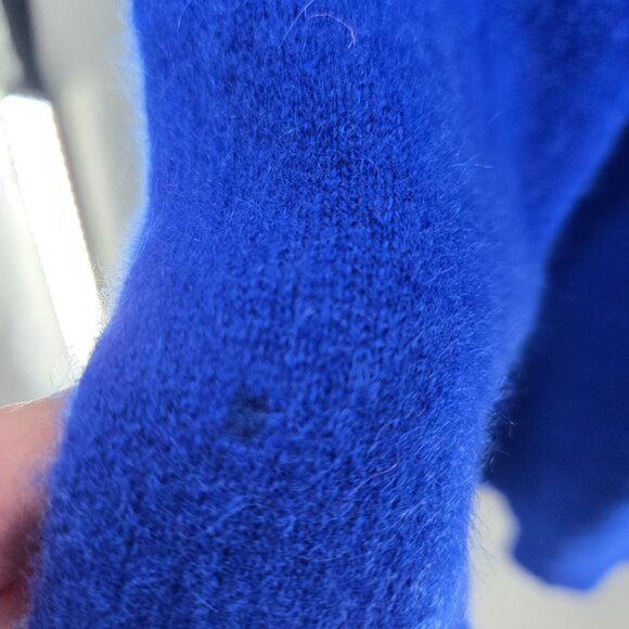 Charter Club Cashmere Royal Blue Luxury Size PXL Flaws - Picture 11 of 13